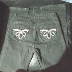 "Y & F" Stretch Dark Wash Blue Jeans